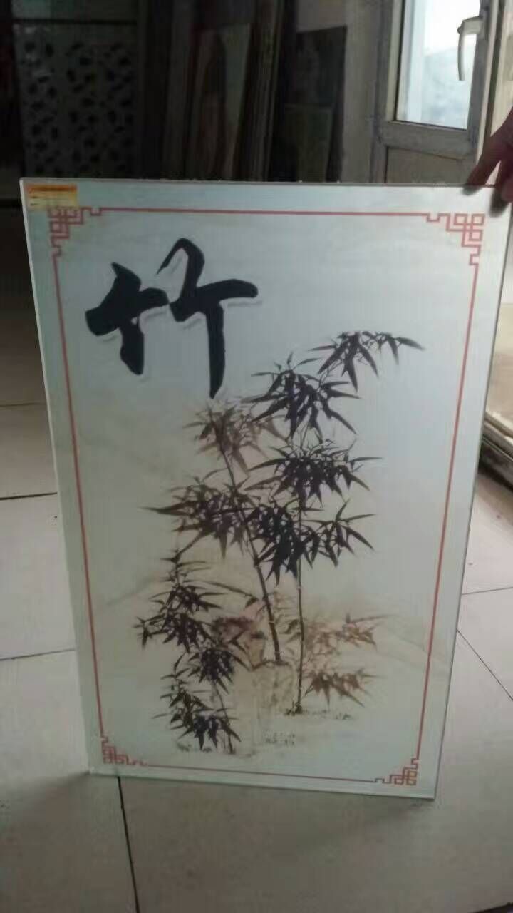 梅、蘭、竹、菊藝術玻璃