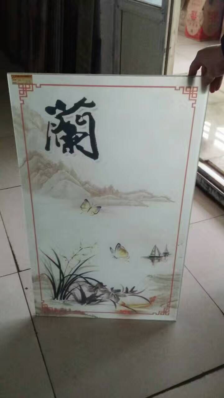 梅、蘭、竹、菊藝術玻璃